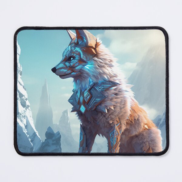 Item preview, Futuristic Blue Mountain Fox  designed and sold by WarmBreeze1.