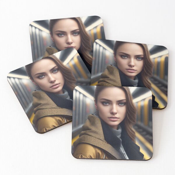 Item preview, Subway Siren Caucasian 4: Mesmerizing Urban Beauty in Motion designed and sold by Nustudios.