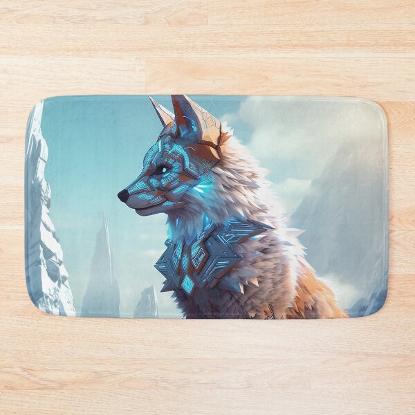 Item preview, Futuristic Blue Mountain Fox  designed and sold by WarmBreeze1.