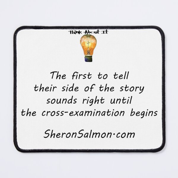 Item preview, The first to tell their side of the story, sounds right, until the cross-examination begins. designed and sold by IAMthinker.