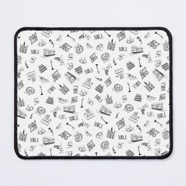 Item preview, New Orleans Sketch in Black and White designed and sold by PrissDodrill-86.
