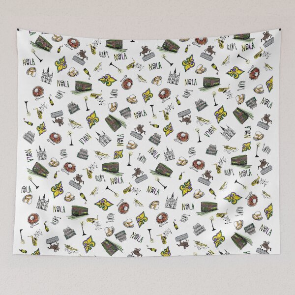 Item preview, New Orleans Sketch in Color designed and sold by PrissDodrill-86.
