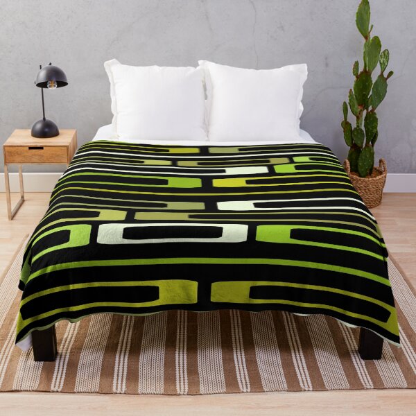 Item preview, Mid Century Retro Flat Rocks Negro Oliva designed and sold by thepixelgarden.