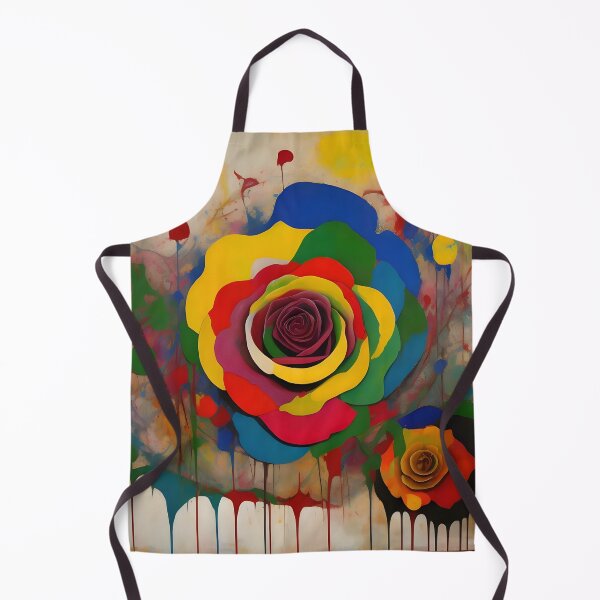 Item preview, COLORFUL ABSTRACT MOSAIC ROSES PAINTING designed and sold by digitalartlb.