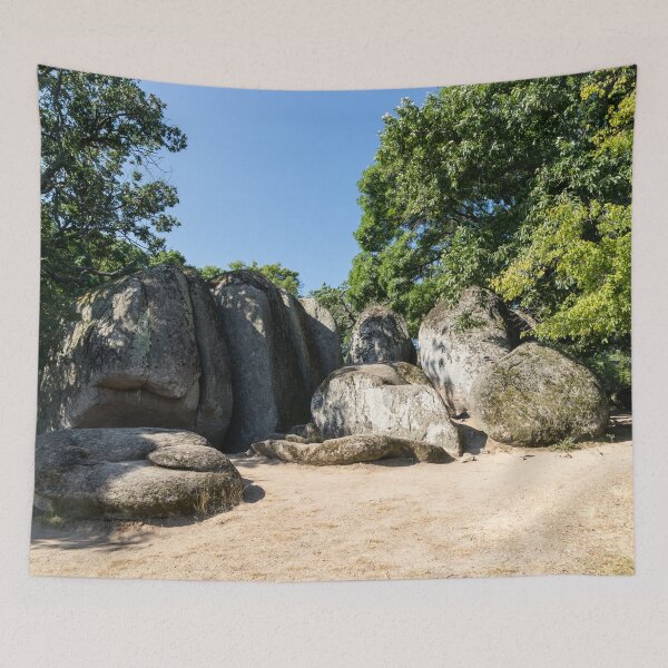 Item preview, Megaliths and Oak Trees - Thracian Rock Sanctuary Beglik Tash designed and sold by Georgia Mizuleva.