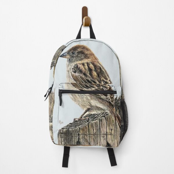 Item preview, Little sparrow on old tree trunk designed and sold by NathBros.