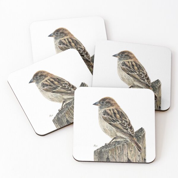 Item preview, Little sparrow on old tree trunk designed and sold by NathBros.