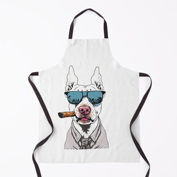 Item preview, dog wearing sunglasses and smoking cigar designed and sold by DeluxBee.