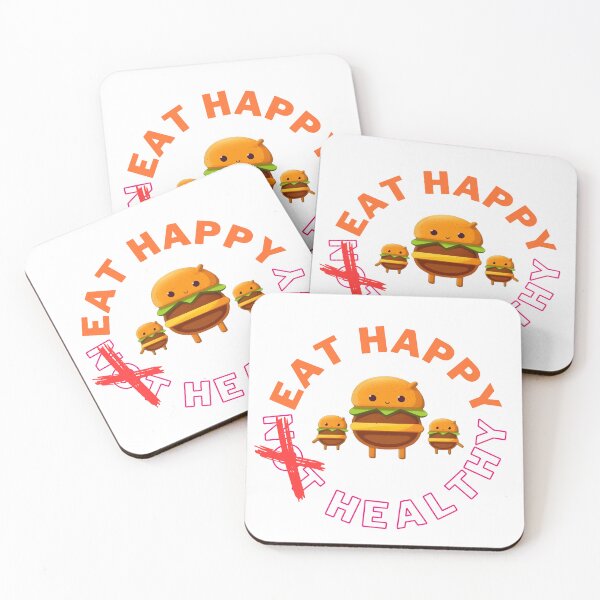 Item preview, Eat Happy Not Healthy designed and sold by CraftMiller.