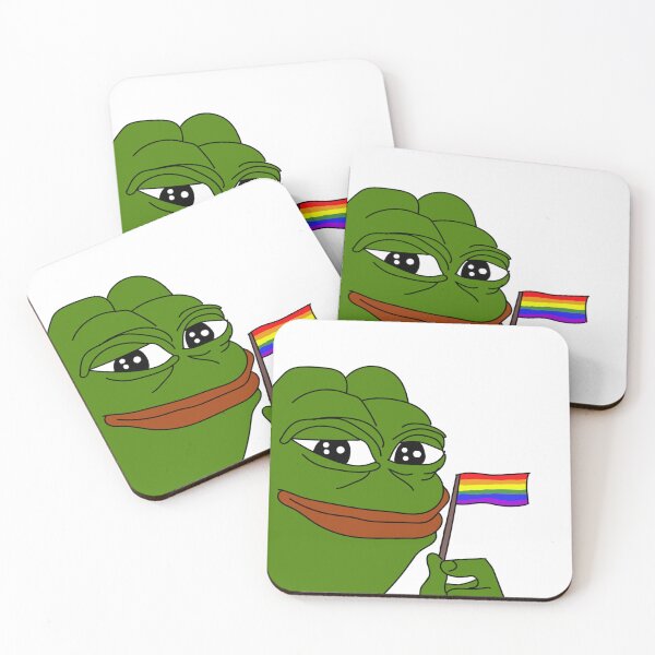 Item preview, Pepe the Frog Celebrates Pride - LGBT Flag Celebrates on pride month designed and sold by alex sinno.