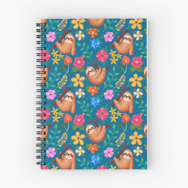 Item preview, Floral sloth pattern designed and sold by KCAbdelnour.