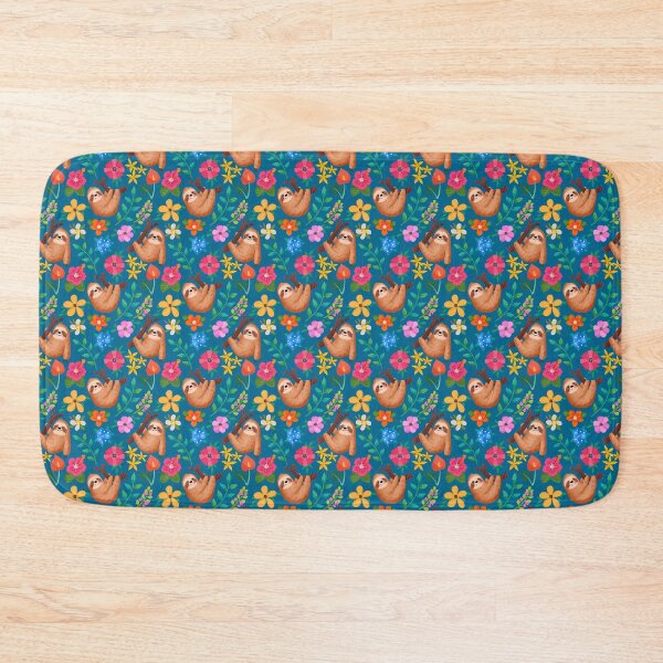 Item preview, Floral sloth pattern designed and sold by KCAbdelnour.