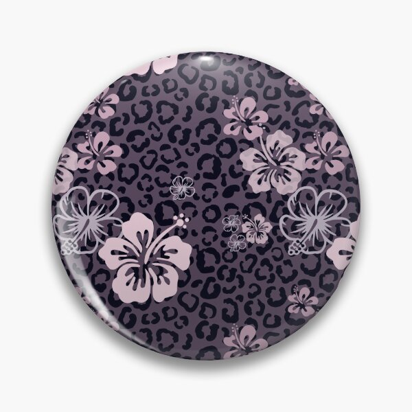 Item preview, Pretty in Mauve Purple Leopard Print Floral Repeated Pattern designed and sold by PearlMoonGrapes.
