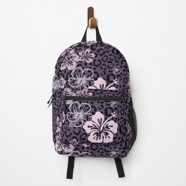Item preview, Pretty in Mauve Purple Leopard Print Floral Repeated Pattern designed and sold by PearlMoonGrapes.