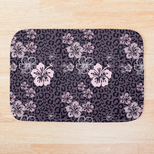 Item preview, Pretty in Mauve Purple Leopard Print Floral Repeated Pattern designed and sold by PearlMoonGrapes.