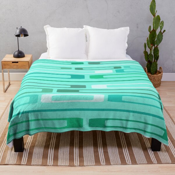 Artikelvorschau, Mid Century Retro Flat Rocks Türkis entworfen und verkauft von thepixelgarden.