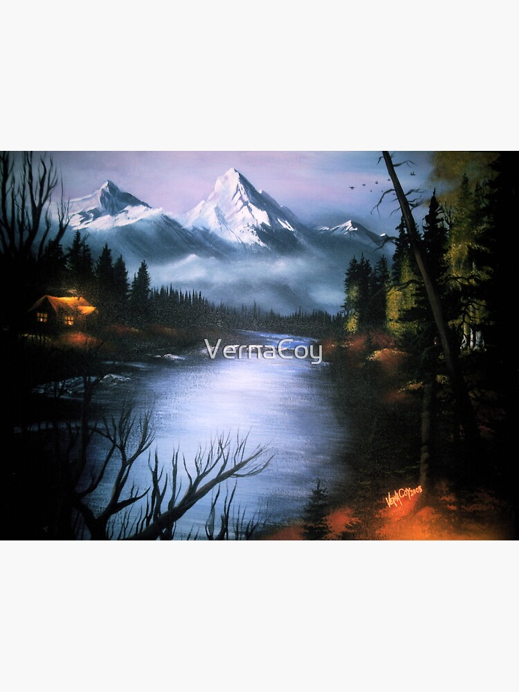 Thumbnail 2 of 2, Greeting Card, Alaskan Autumn designed and sold by VernaCoy.