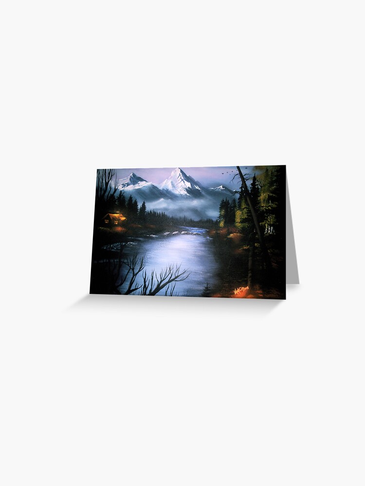 Thumbnail 1 of 2, Greeting Card, Alaskan Autumn designed and sold by VernaCoy.