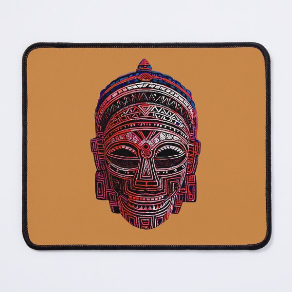 Item preview, Vibrant Crimson Aztec Mask designed and sold by Pickmash.