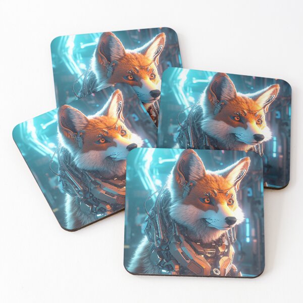 Item preview, Futuristic fox designed and sold by WarmBreeze1.