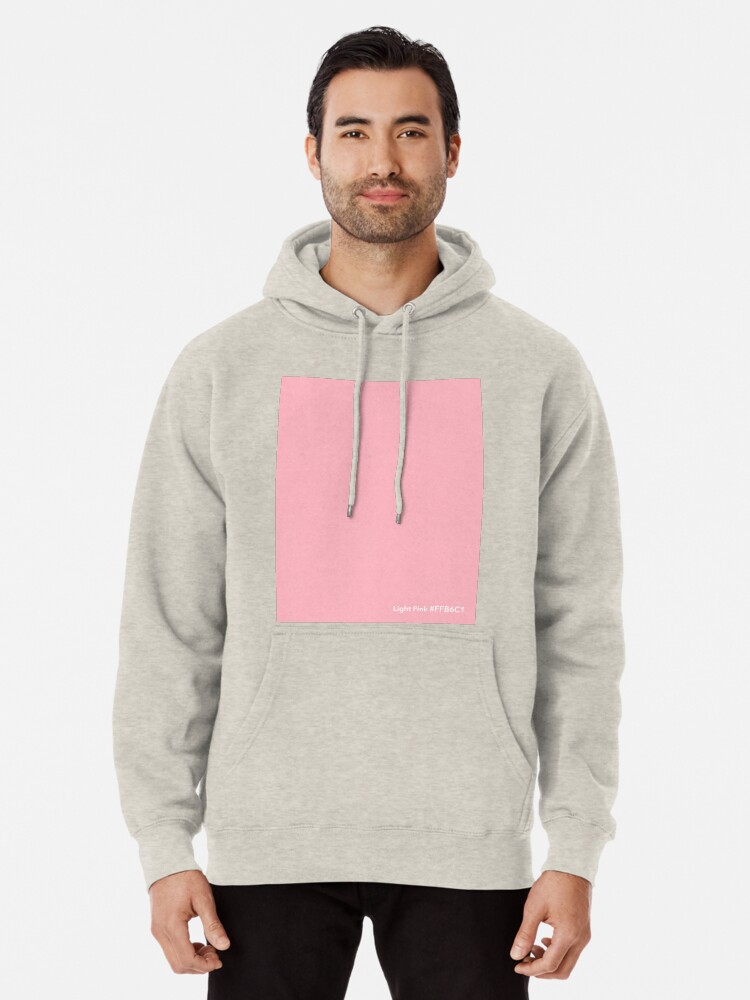 light pink pullover hoodie