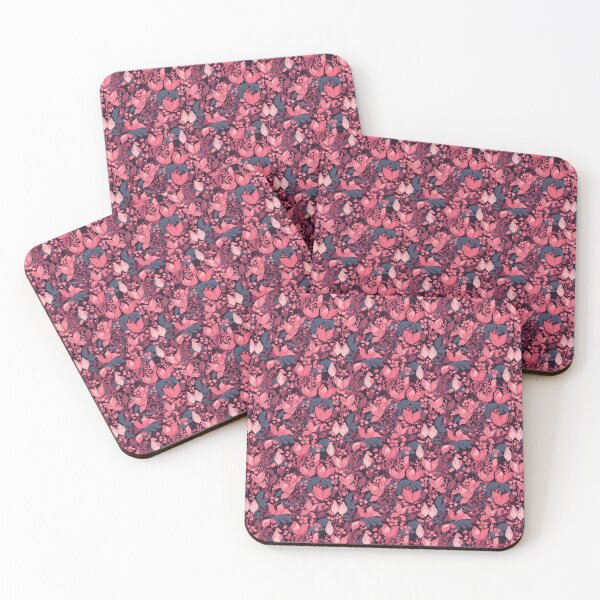 Item preview, Pink floral pattern  designed and sold by florallover444.