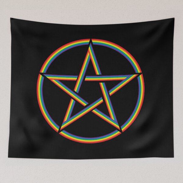 Item preview, 6 Color Rainbow Pentagram designed and sold by TheirChoice.