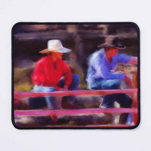Item preview, Rodeo Cowboys Impressionist Painting designed and sold by Michelle Wrighton.