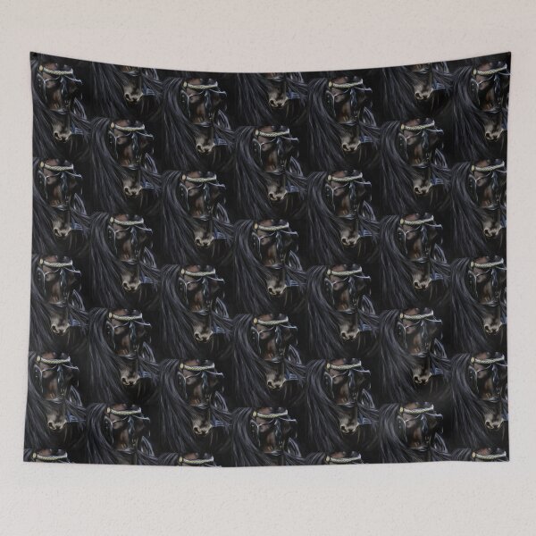 Item preview, Friesian Spirit Black Horse Painting designed and sold by Michelle Wrighton.
