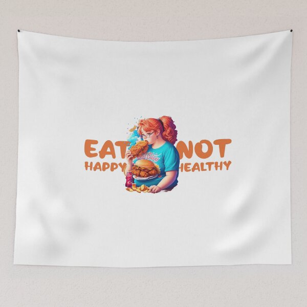 Artikelvorschau, Eat happy not healthy: Savoring Love's Delight entworfen und verkauft von Paolospresent.