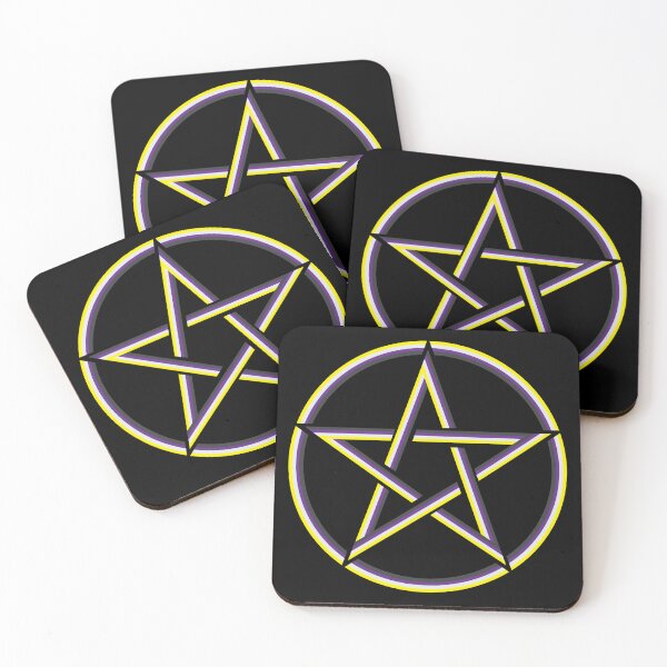 Aperçu de l'œuvre Pentagramme de couleurs non binaires créée et vendue par TheirChoice.