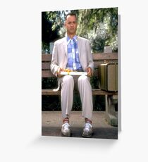 Forrest on Bench Greeting Card