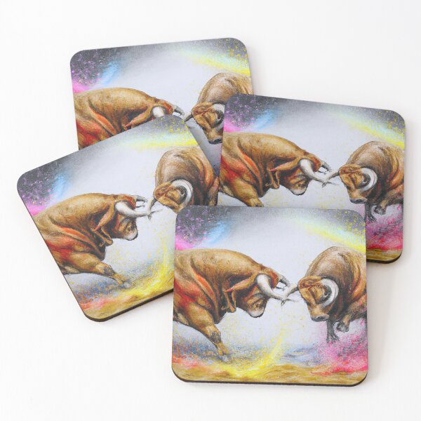 Item preview, Bull Fight designed and sold by Kathysartroom.