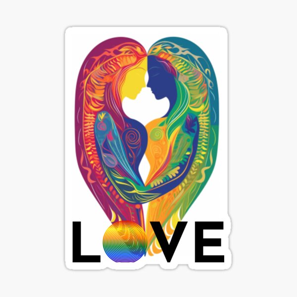 Love Knows No Gender- LGBTQ Sticker for Sale by amitranvan