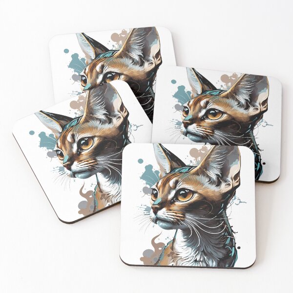 Item preview, Abyssinian, Playful and Loyalty Cats designed and sold by MVDigitalArt.