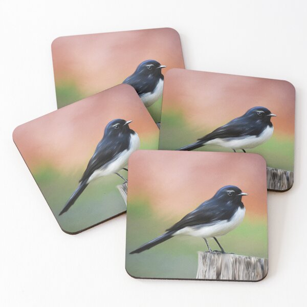 Item preview, Willy Wagtail Australian Bird Painting designed and sold by Michelle Wrighton.