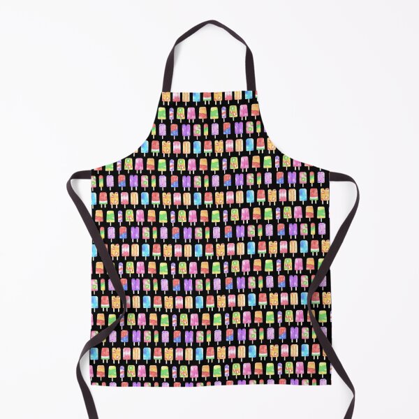 Item preview, Colorful Popsicles Pattern on Black designed and sold by Melissa Mielke.