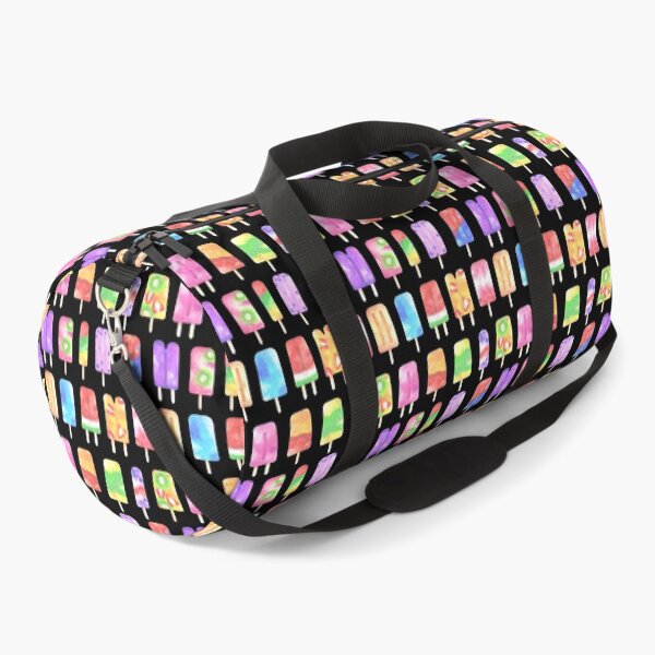Item preview, Colorful Popsicles Pattern on Black designed and sold by Melissa Mielke.