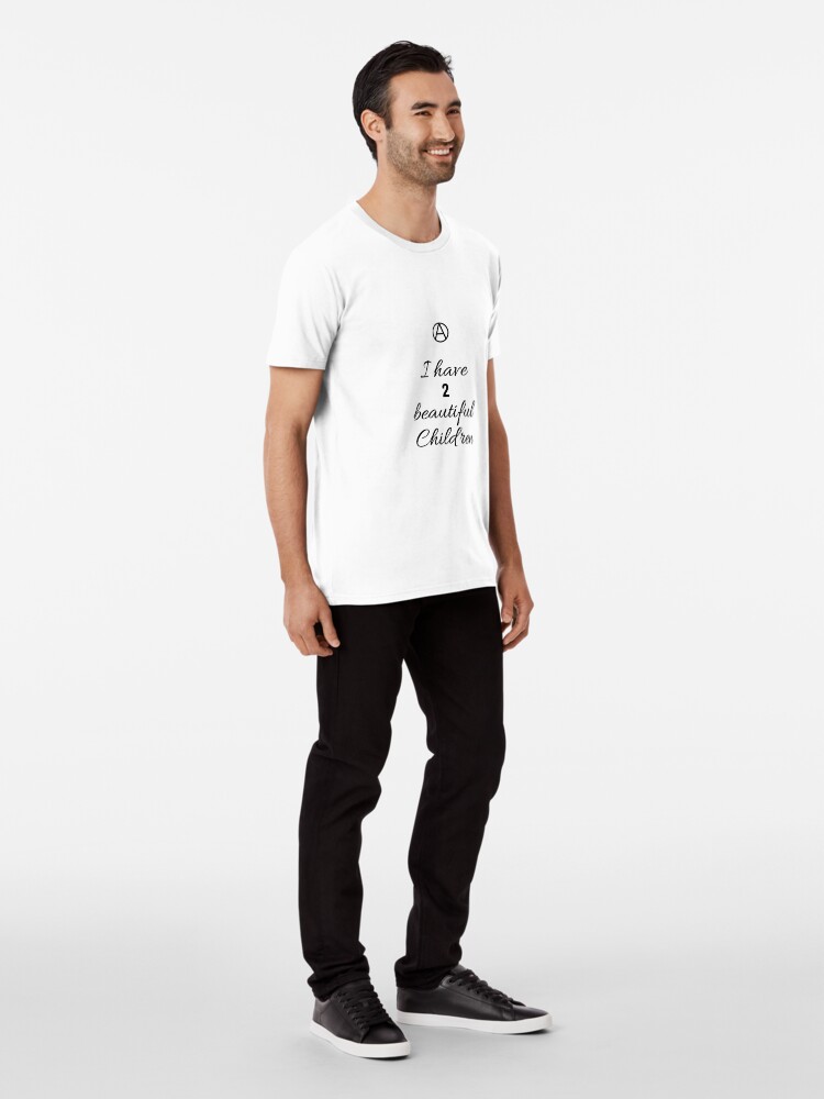 Alternate view of 2 Beautiful Children Premium T-Shirt