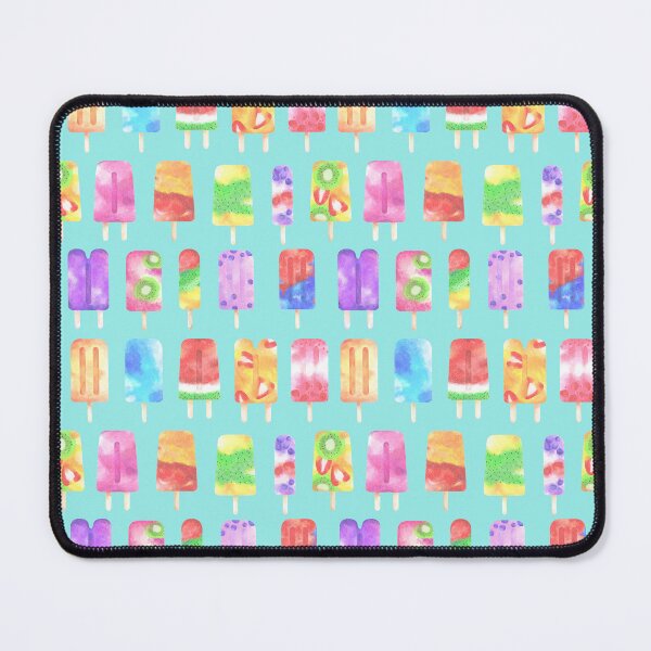 Item preview, Colorful Popsicles Pattern on Blue designed and sold by Melissa Mielke.