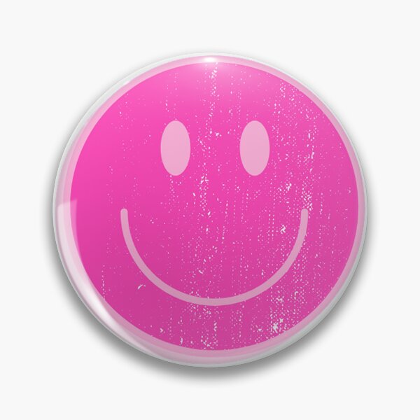Artikelvorschau, Rosa Smiley-Gesicht entworfen und verkauft von K8tiesCre8tions.