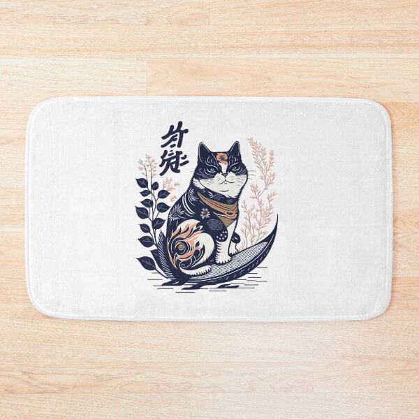 Item preview, cat enjoying surf 2 designed and sold by ManeeMa.