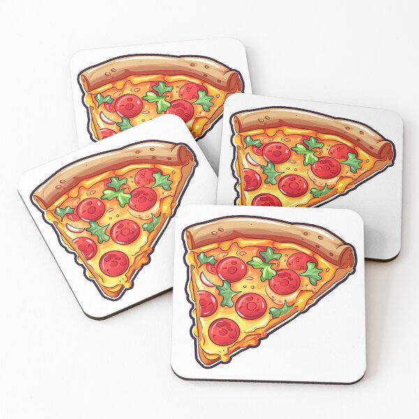 Item preview, Pepperoni pizza slice, digital art designed and sold by Clearmind-Arts.