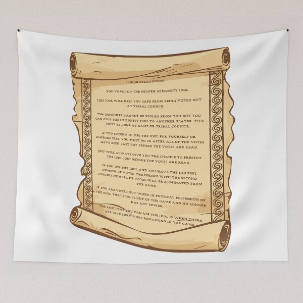 Item preview, Hidden Immunity Idol Clue designed and sold by katietedesco.