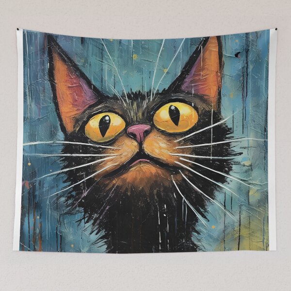 Item preview, Curious Cat, Kurious Kat, Cute Cat Illustration designed and sold by TheeDigitalDen.