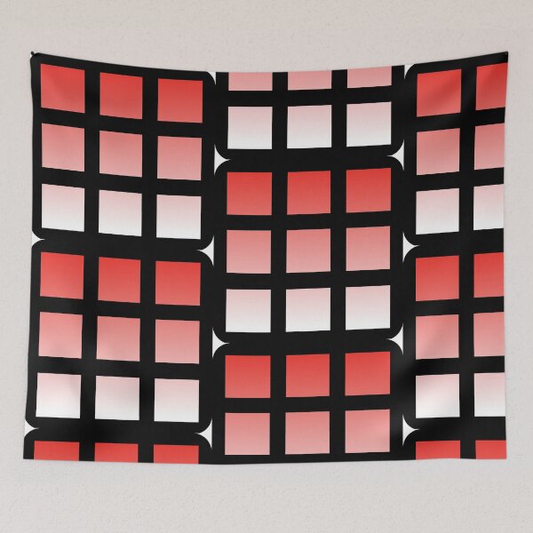 Item preview, Red Grid Pattern  designed and sold by FioreCiliegia.
