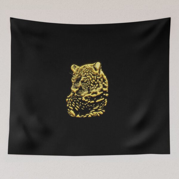 Item preview, Golden Leopard 3d black t-shirt | Golden Leopard 3d art  | Unleash Your Inner Tiger with our Tiger Head Golden 3D Art T-Shirt  designed and sold by KARTICK DUTTA.