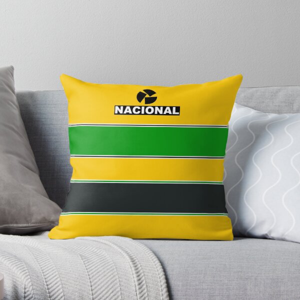 Ayrton Senna helmet. Throw Pillow
