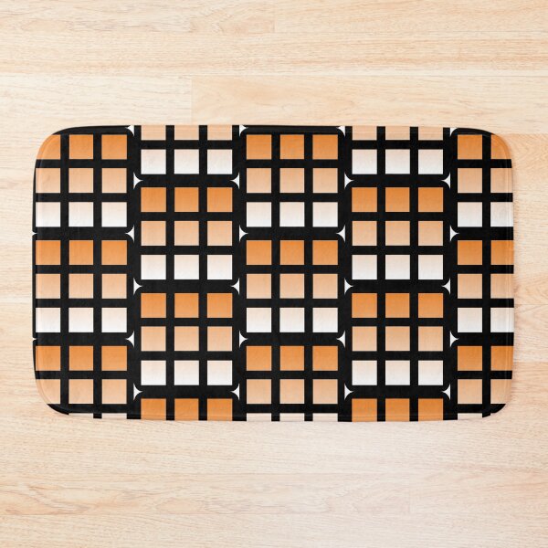 Item preview, Orange Grid Pattern  designed and sold by FioreCiliegia.