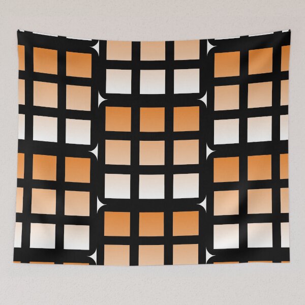 Item preview, Orange Grid Pattern  designed and sold by FioreCiliegia.